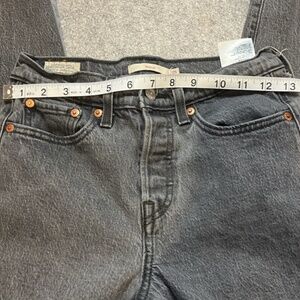 Levi’s washed black wedgie jeans